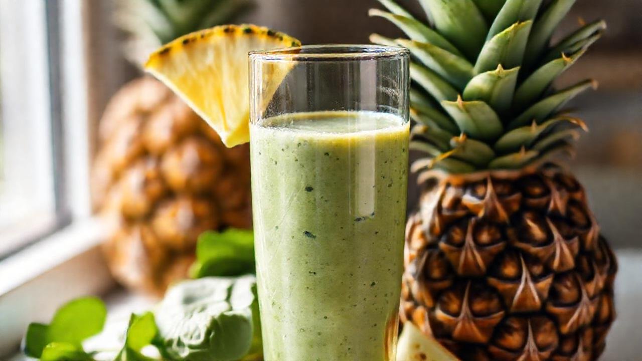 Batido tropical saludable, vibrante y apetitoso