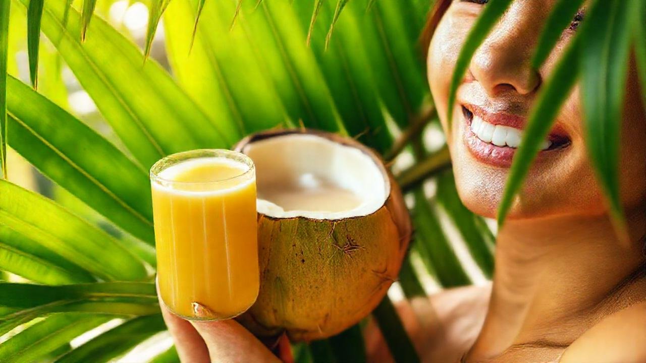 Coco leche tropical, natural y saludable