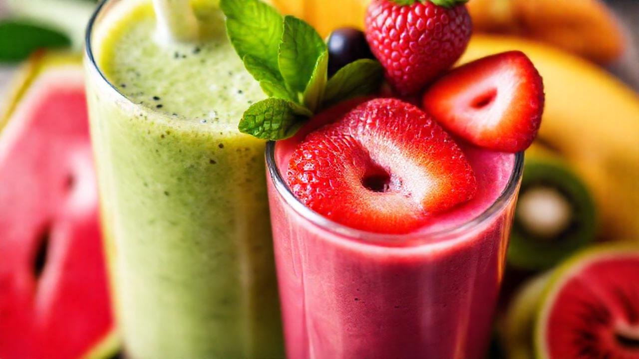 Batido tropical sano, revitalizante y delicioso