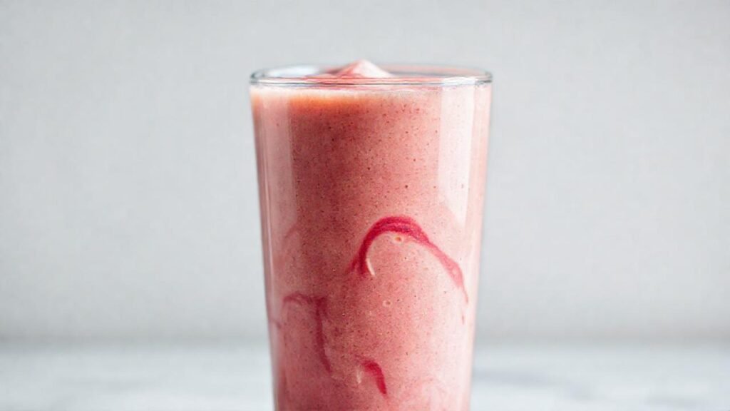 Batido cremoso y colorido