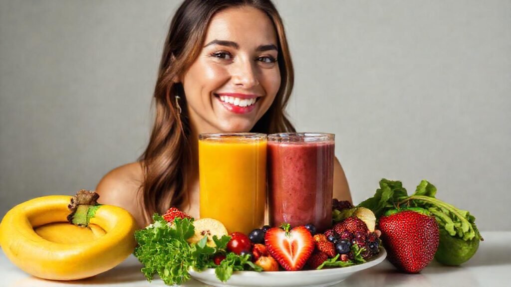 Un batido saludable irradia alegría y vitalidad