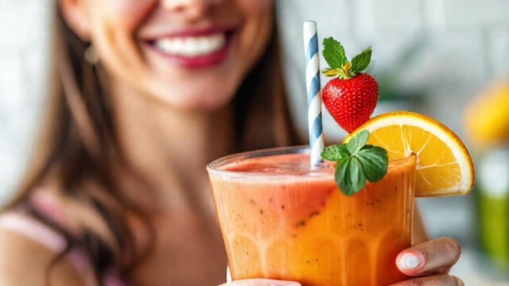 Un batido vibrante y delicioso llama
