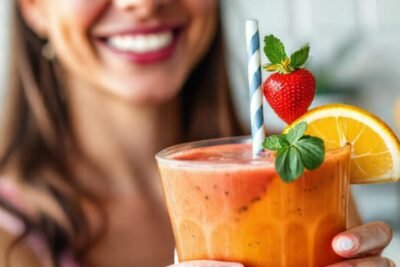 Un batido vibrante y delicioso llama