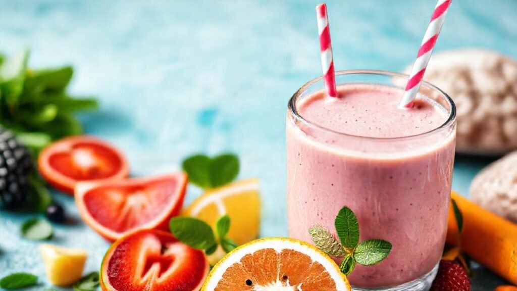 Un batido saludable y apetitoso visualmente